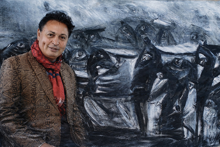 Tras las huellas de Guernica: el mural de Abdelrazak Okasha documentó la resiliencia de Gaza en la Ópera de El Cairo
