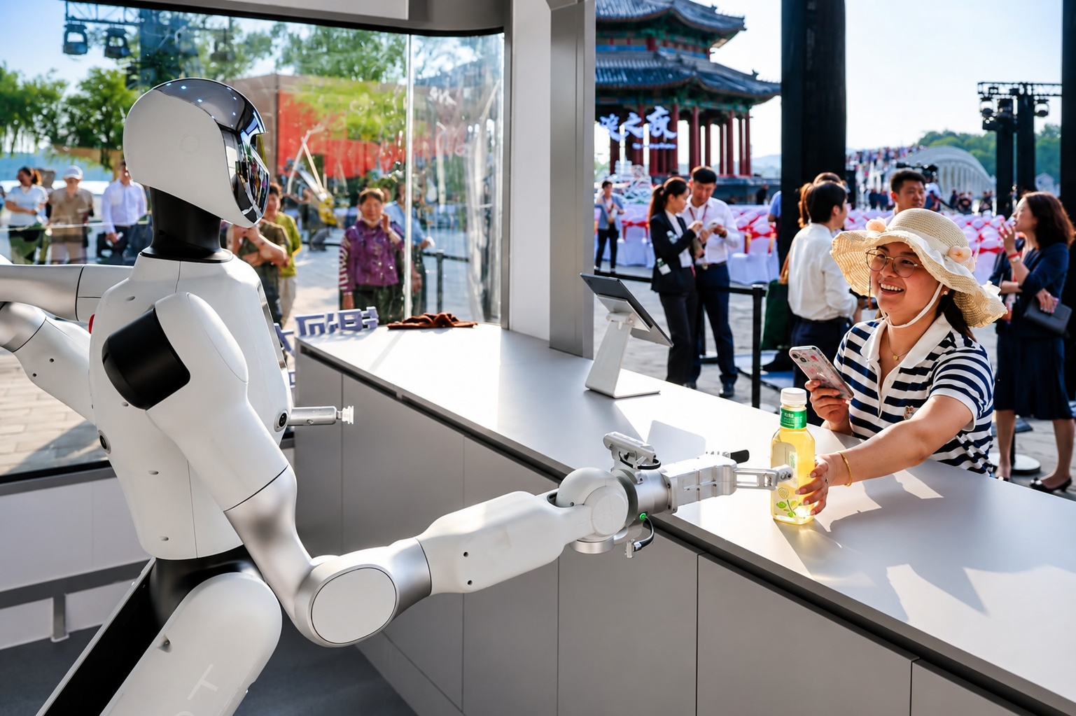 Inteligencia artificial al servicio del comercio: una tienda cápsula en Hong Kong gestionada por un robot humanoide
